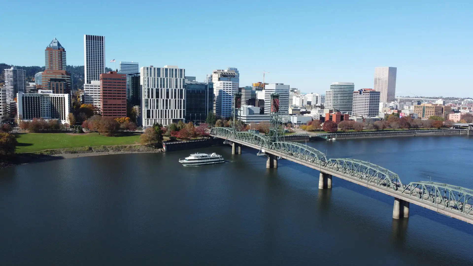 Pacific Northwest aerial image representing Portland-rooted healthcare operations support
