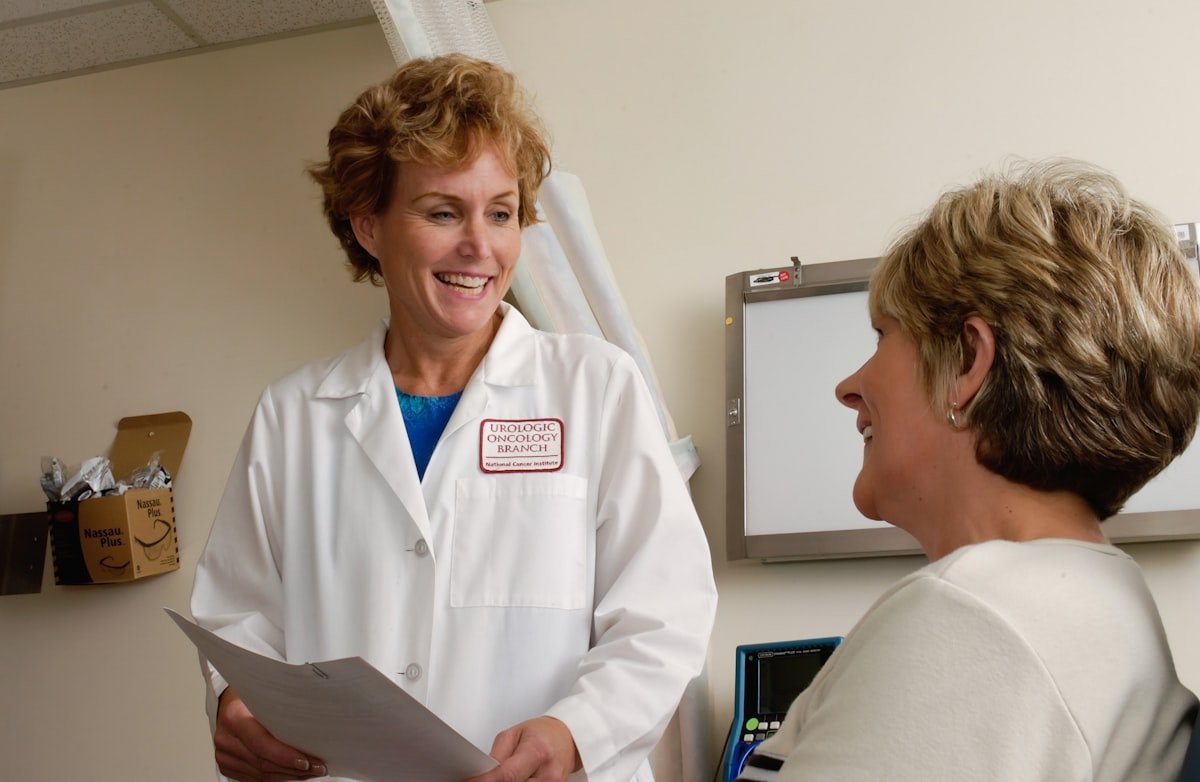 Medical office administrator reviewing billing and revenue cycle data